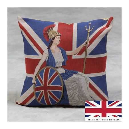 Britannia Cushion Smithers Archives Smithers of Stamford £43.75 Store UK, US, EU, AE,BE,CA,DK,FR,DE,IE,IT,MT,NL,NO,ES,SE