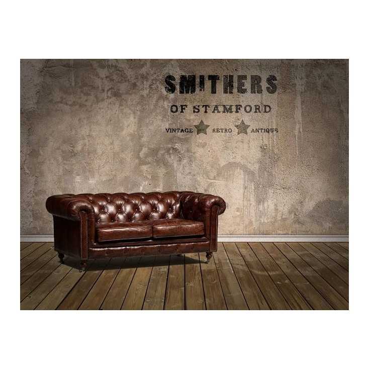 Vintage Distressed Leather Chesterfield Sofa Smithers Archives Smithers of Stamford £2,895.00 Store UK, US, EU, AE,BE,CA,DK,F...