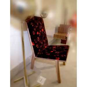 designer chic chair with stunning velvet flower • online store Smithers ...