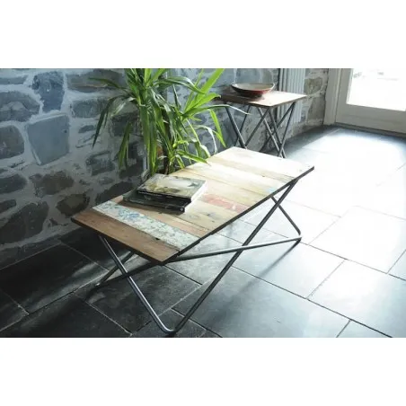 Minimalist Coffee table Smithers Archives £510.00 Living Room Reclaimed Boat Wood Iron product_features