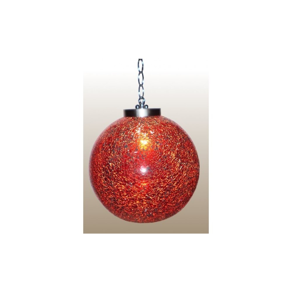 Contemporary Glass Ball Light with Stainless Chain Lighting £83.00