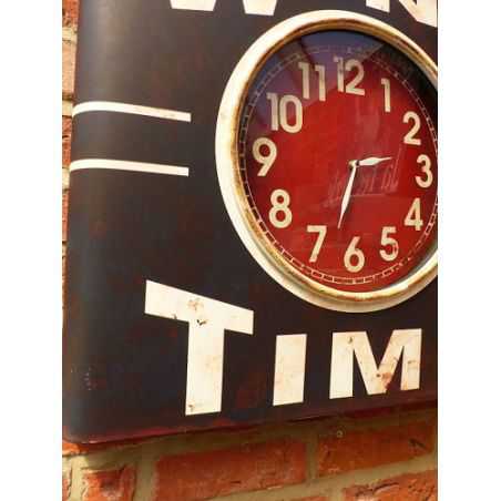 Iron Station Clock Home Smithers of Stamford £ 110.00 Store UK, US, EU, AE,BE,CA,DK,FR,DE,IE,IT,MT,NL,NO,ES,SE