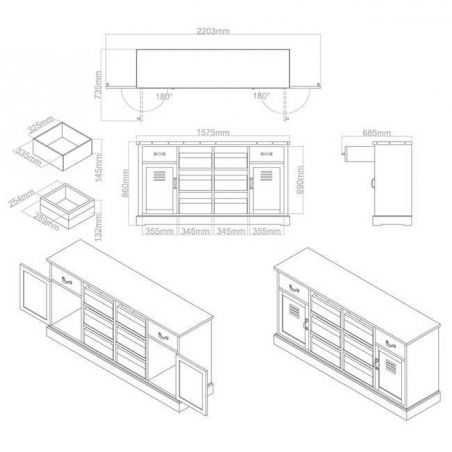 Retro Kitchen Utility Sideboard Designer Furniture Smithers of Stamford £1,086.00 Store UK, US, EU, AE,BE,CA,DK,FR,DE,IE,IT,M...