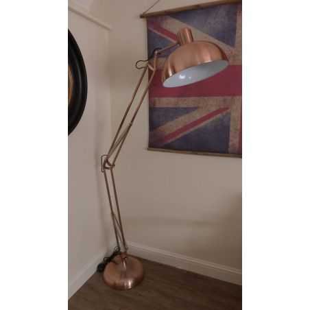 Copper Floor Lamp Home Smithers of Stamford £225.00 Store UK, US, EU, AE,BE,CA,DK,FR,DE,IE,IT,MT,NL,NO,ES,SE