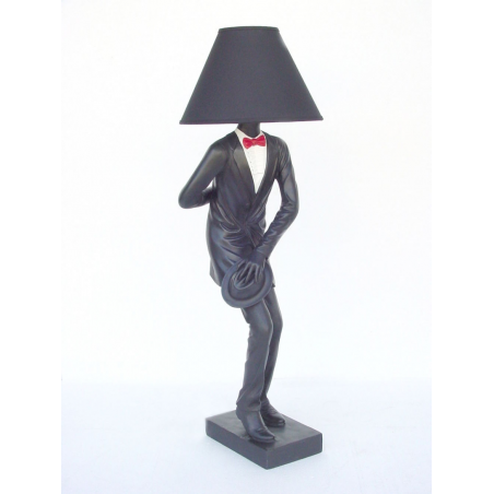 Antique Man Floor Lamp In A Suit Black, Quirky Floor Standing Lamps