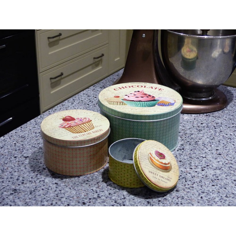 Retro cake storage tins for cookies Smithers • online store Smithers