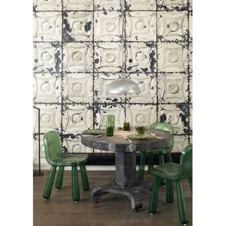 Brooklyn Metal Tin Tiles Effect Wallpaper By Merci NLXL Wallpaper NLXL £285.00 Store UK, US, EU, AE,BE,CA,DK,FR,DE,IE,IT,MT,N...