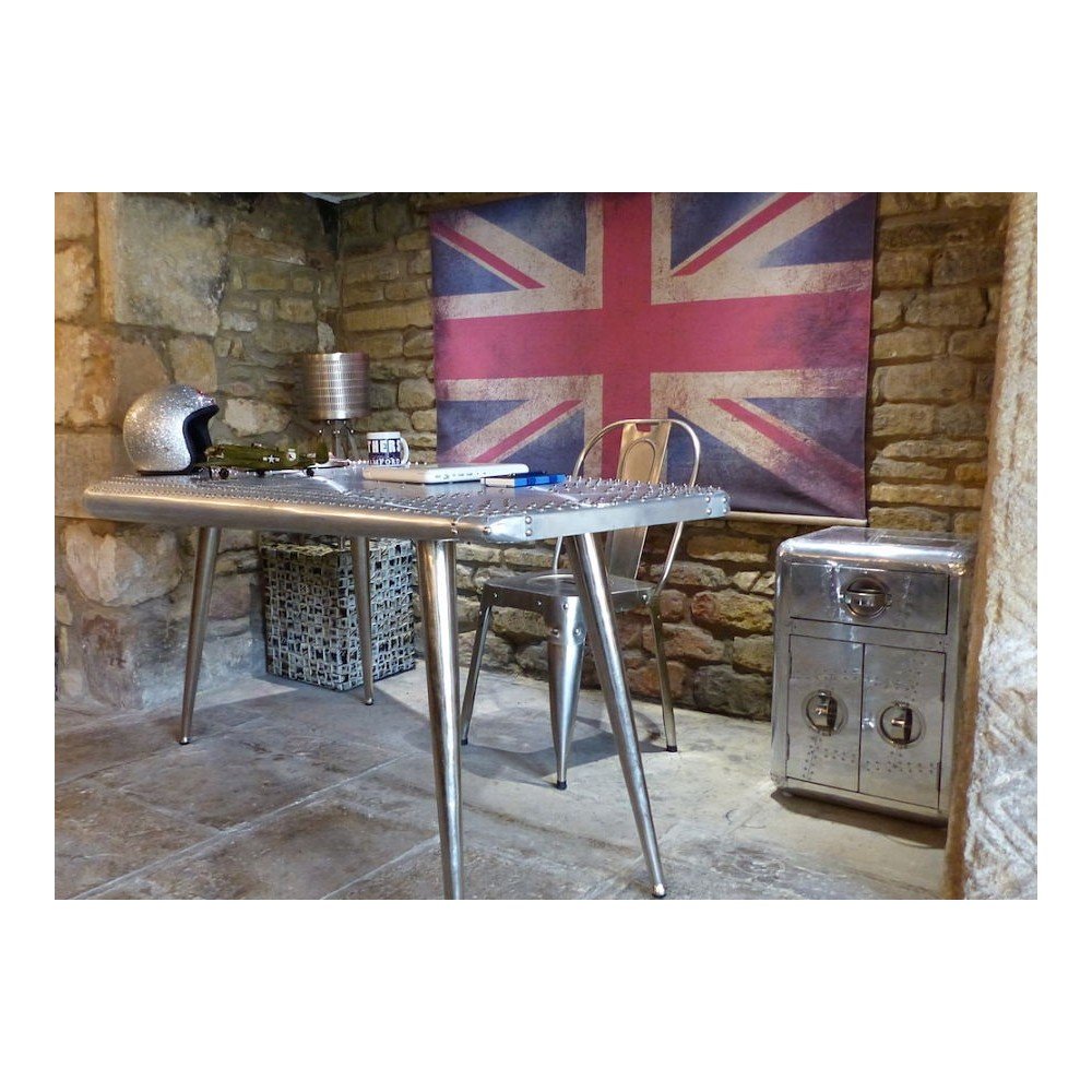 Aviator Wing Desk Smithers Archives £992.00 Aluminium product_features