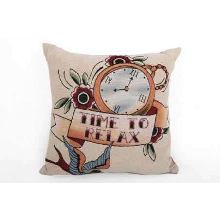 Tattoo cushion Home Smithers of Stamford £50.00 Store UK, US, EU, AE,BE,CA,DK,FR,DE,IE,IT,MT,NL,NO,ES,SE