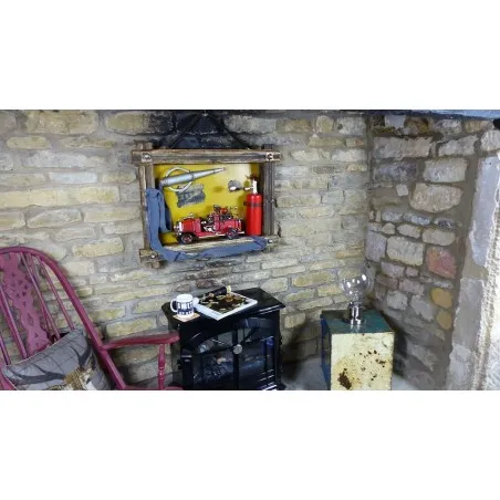 Fire Engine Art Smithers Archives £218.00 Reclaimed Wood Recycled Steel product_features