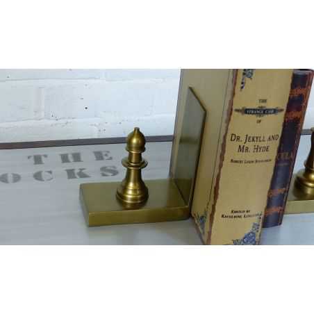 Chess Bookends Smithers Archives Smithers of Stamford £62.50 Store UK, US, EU, AE,BE,CA,DK,FR,DE,IE,IT,MT,NL,NO,ES,SE