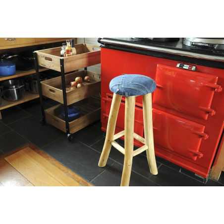 Denim Breakfast Bar Stool Smithers Archives Smithers of Stamford £165.00 Store UK, US, EU, AE,BE,CA,DK,FR,DE,IE,IT,MT,NL,NO,E...
