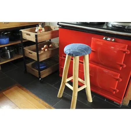 Denim Breakfast Bar Stool Smithers Archives £151.00 Bar Mango Wood product_features