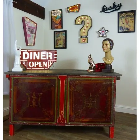 Fairground Sideboard Smithers Cabinets & Sideboards £2,635.00 All Rooms Oak Wood Iron product_features