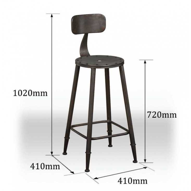 Industrial Breakfast Bar Stool Home Smithers of Stamford £266.25 Store UK, US, EU, AE,BE,CA,DK,FR,DE,IE,IT,MT,NL,NO,ES,SE