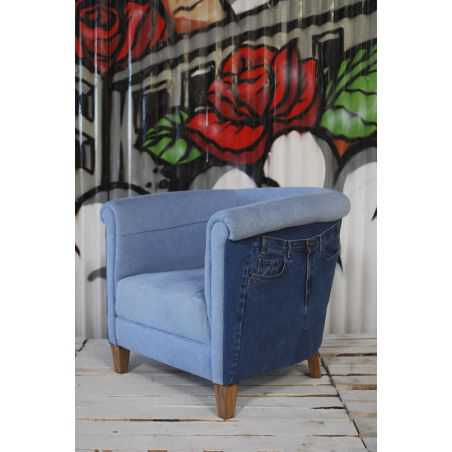 Denim Armchair Sofas and Armchairs Smithers of Stamford £ 887.00 Store UK, US, EU, AE,BE,CA,DK,FR,DE,IE,IT,MT,NL,NO,ES,SE