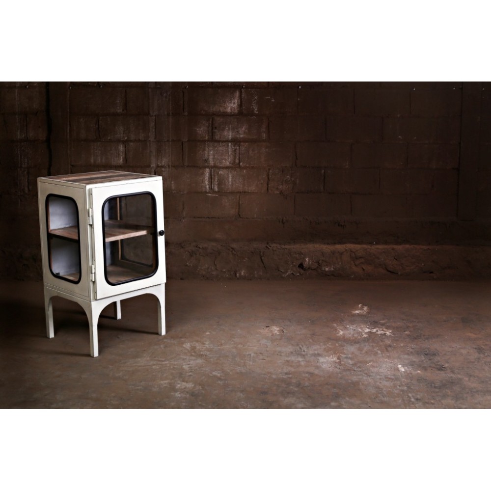 Knickerbocker Glass Cabinet Smithers Industrial Furniture £908.00 All Rooms Reclaimed Boat Wood Reclaimed Steel product_features