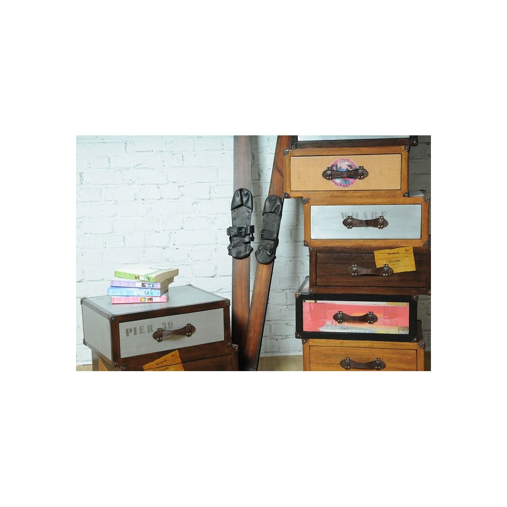 Vintage Time Traveller Ski Pair Smithers Archives £182.00 Mango Wood product_features