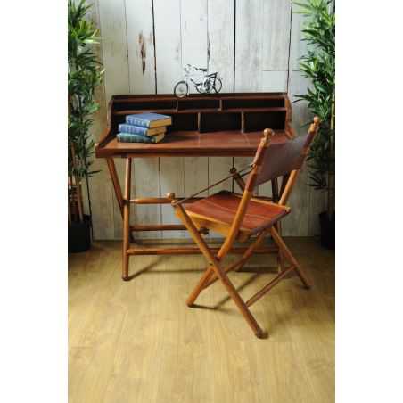 Leather Top Wooden Writing Desk Smithers Archives Smithers of Stamford £560.00 Store UK, US, EU, AE,BE,CA,DK,FR,DE,IE,IT,MT,N...