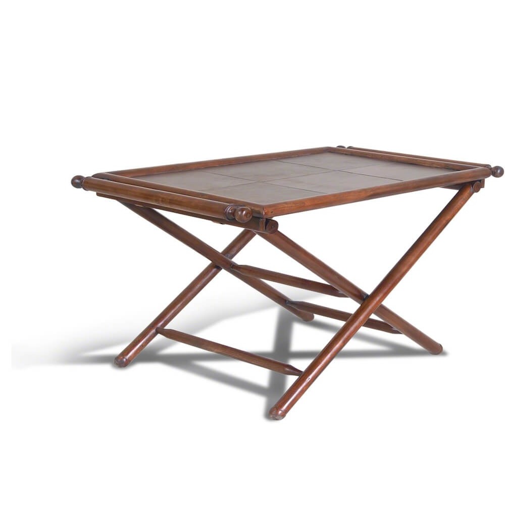 British Colonial Leather Coffee Table Smithers Archives £327.00 Teak Wood product_features