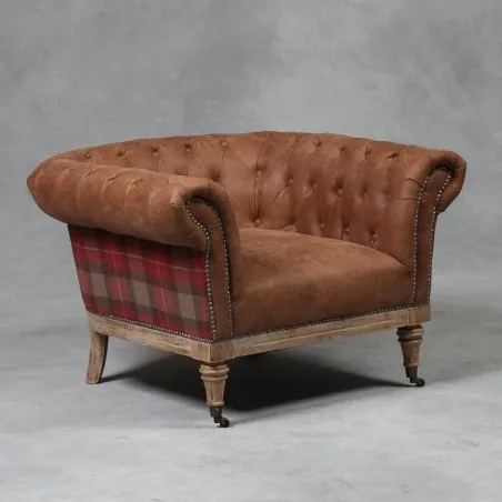 Tartan Chesterfield Armchair Archives £1,097.00 Living Room product_features