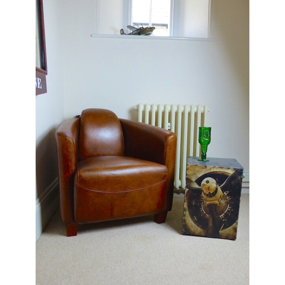 Red Baron Leather Club Chair Smithers Vintage Furniture £990.00 All Rooms Teak Wood product_features