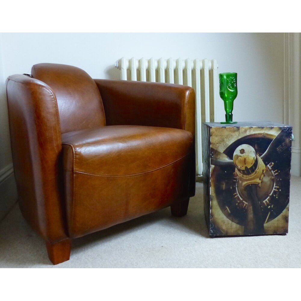 Red Baron Leather Club Chair Smithers Vintage Furniture £990.00 All Rooms Teak Wood product_features