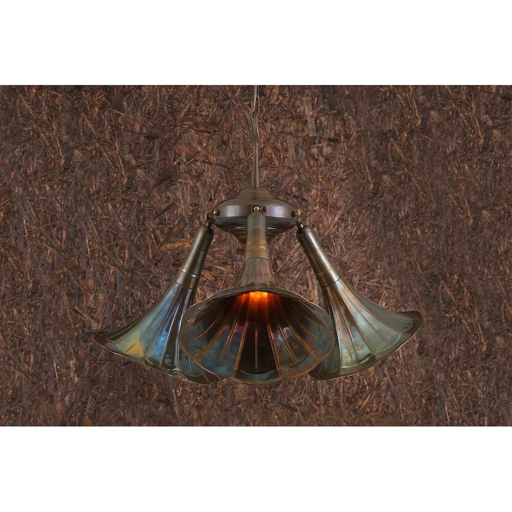 Gramophone Chandelier Smithers Lighting £1,136.00 Spun Brass product_features