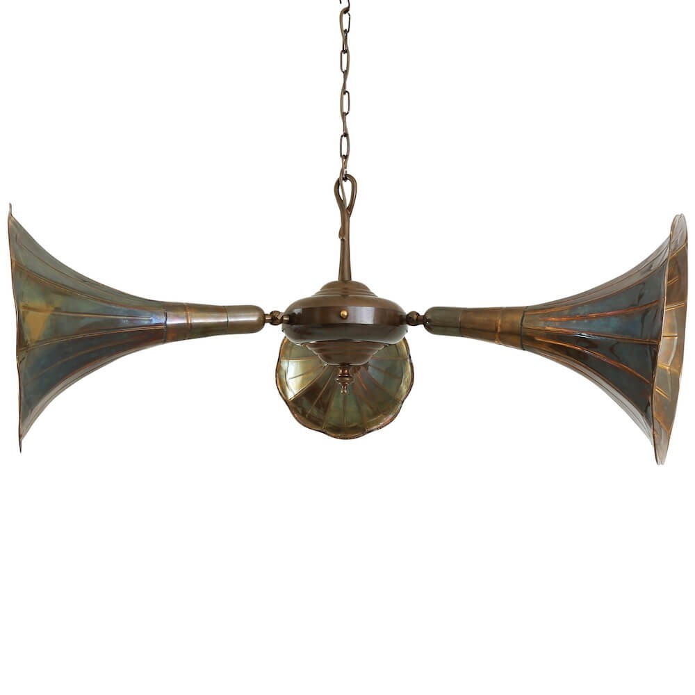 Gramophone Chandelier Smithers Lighting £1,136.00 Spun Brass product_features