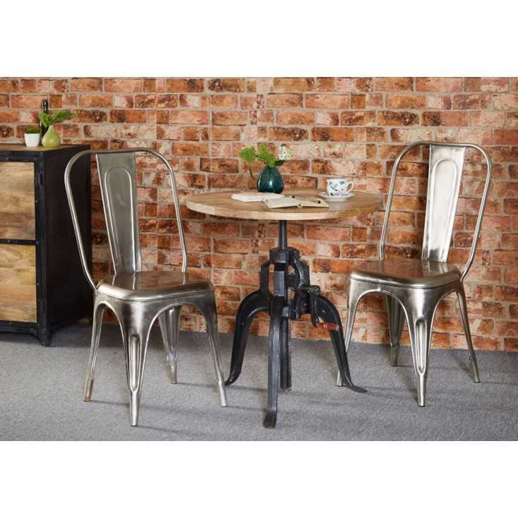 Industrial Crank Round Table Dining Tables Smithers of Stamford £536.00 Store UK, US, EU, AE,BE,CA,DK,FR,DE,IE,IT,MT,NL,NO,ES,SE