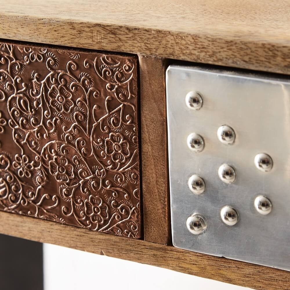 Reclaimed Chic Tv Unit Smithers TV Units £871.00 Living Room Reclaimed Wood Recycled Steel product_features