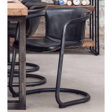 Leather Industrial Dining Chairs Chairs Smithers of Stamford £520.00 Store UK, US, EU, AE,BE,CA,DK,FR,DE,IE,IT,MT,NL,NO,ES,SE