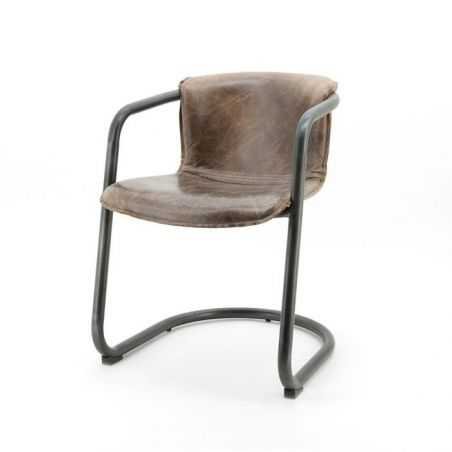 Leather Industrial Dining Chairs Chairs Smithers of Stamford £520.00 Store UK, US, EU, AE,BE,CA,DK,FR,DE,IE,IT,MT,NL,NO,ES,SE