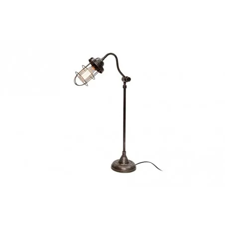 Industrial Cage Table Lamp Smithers Lighting £197.00 Office Spun Brass product_features