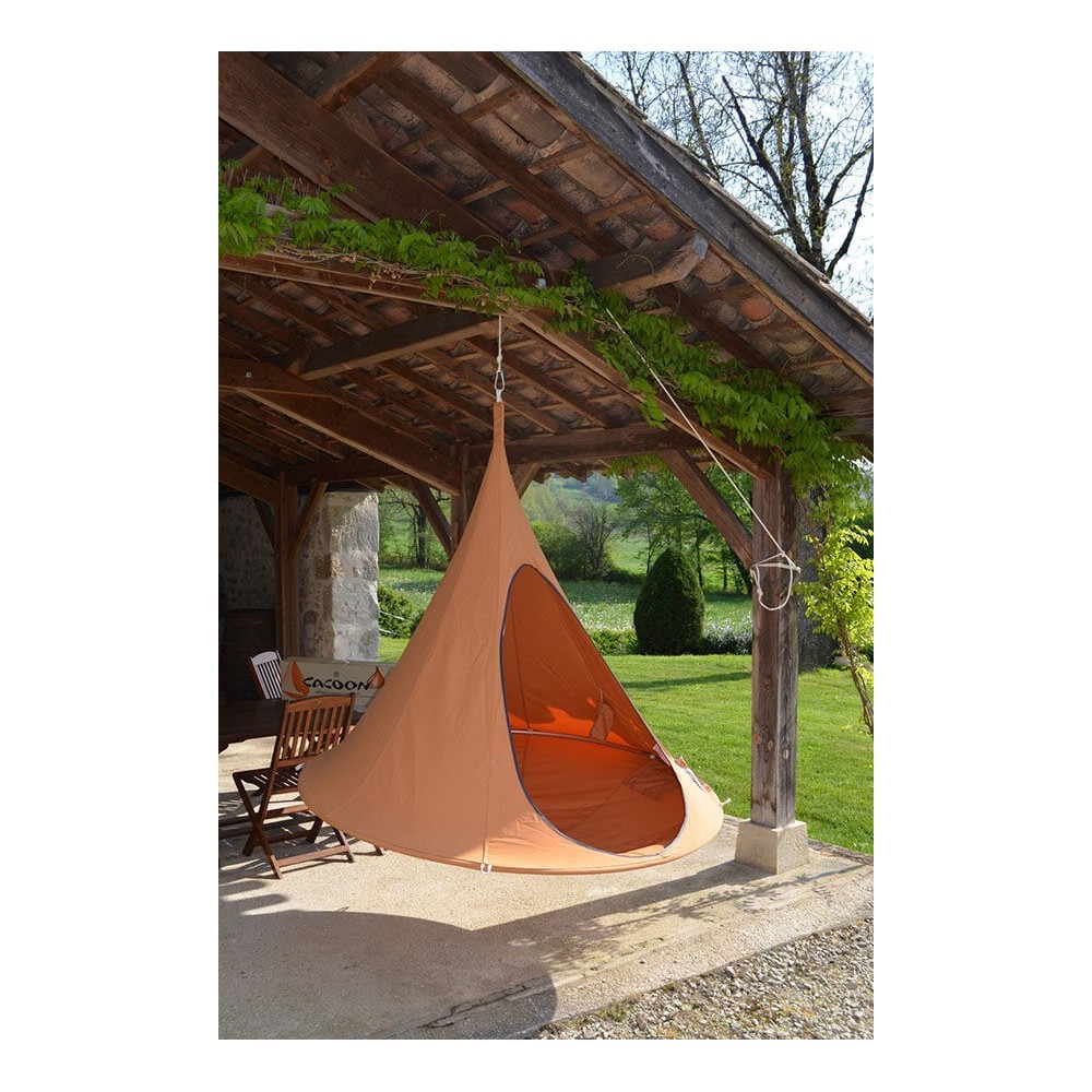 Hanging Double Cacoon Hammock Tent • Patio Garden Swing Chair