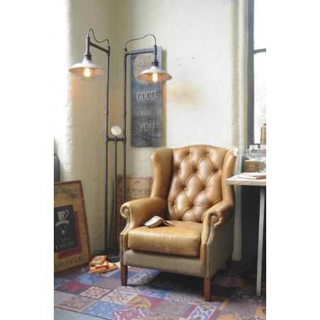Industrial Tripod Floor Lamp Smithers Archives Smithers of Stamford £860.00 Store UK, US, EU, AE,BE,CA,DK,FR,DE,IE,IT,MT,NL,N...