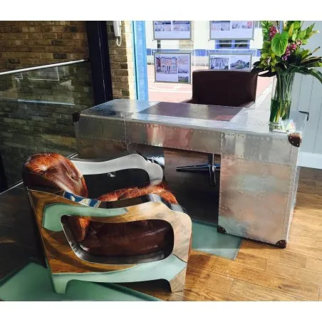 Aviator TomCat Chair Smithers Archives £2,292.00 All Rooms Aluminium product_features