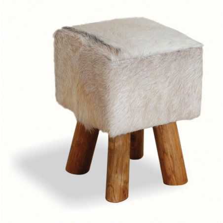 Mandela Cube Fur Stool Footstools Smithers of Stamford £144.00 Store UK, US, EU, AE,BE,CA,DK,FR,DE,IE,IT,MT,NL,NO,ES,SE
