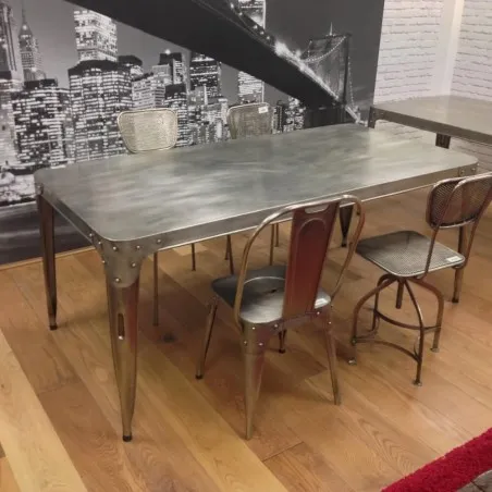 Mohawk Aircraft Dining Table Smithers Reclaimed Wood Dining Tables &pound;594.00 Dining Room Iron product_features