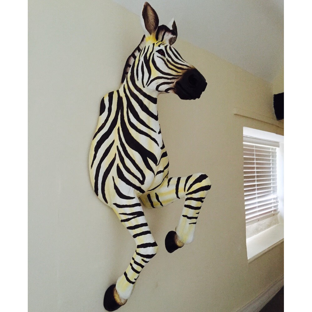 Mounted Life Size Zebra – As Seen at Pikes Hotel Ibiza Smithers Archives £455.00 Hallway product_features