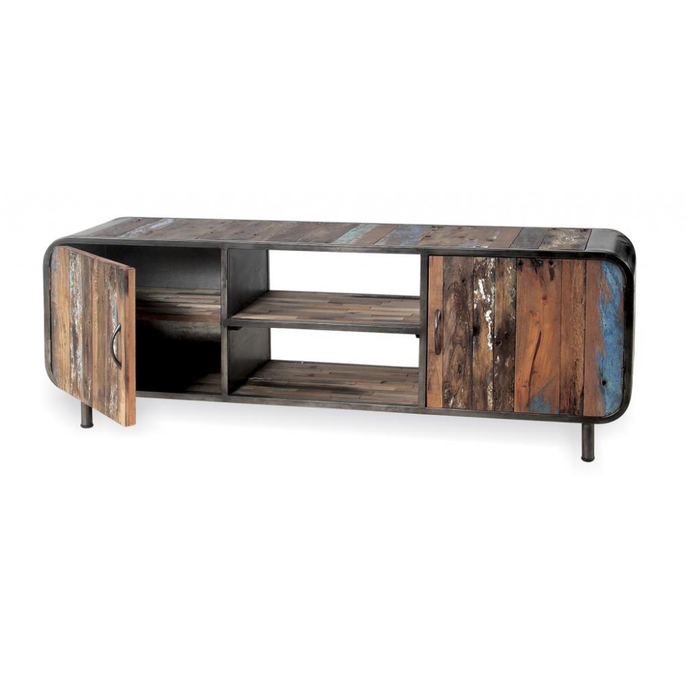 Titanic TV Cabinet Smithers Reclaimed Wood Furniture £1,100.00 Living Room Reclaimed Boat Wood Oil Drum product_features