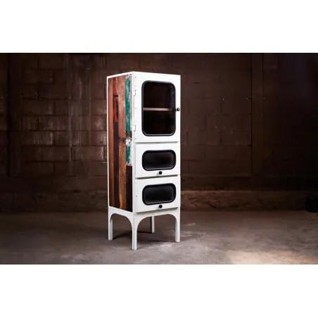Tall Knickerbocker Cabinet Reclaimed Wood Furniture £1,088.00 All Rooms Reclaimed Boat Wood Reclaimed Steel product_features