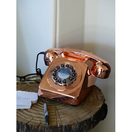 Retro Copper Telephone Retro Telephones £80.00 Store UK, US, EU, AE,BE,CA,DK,FR,DE,IE,IT,MT,NL,NO,ES,SE