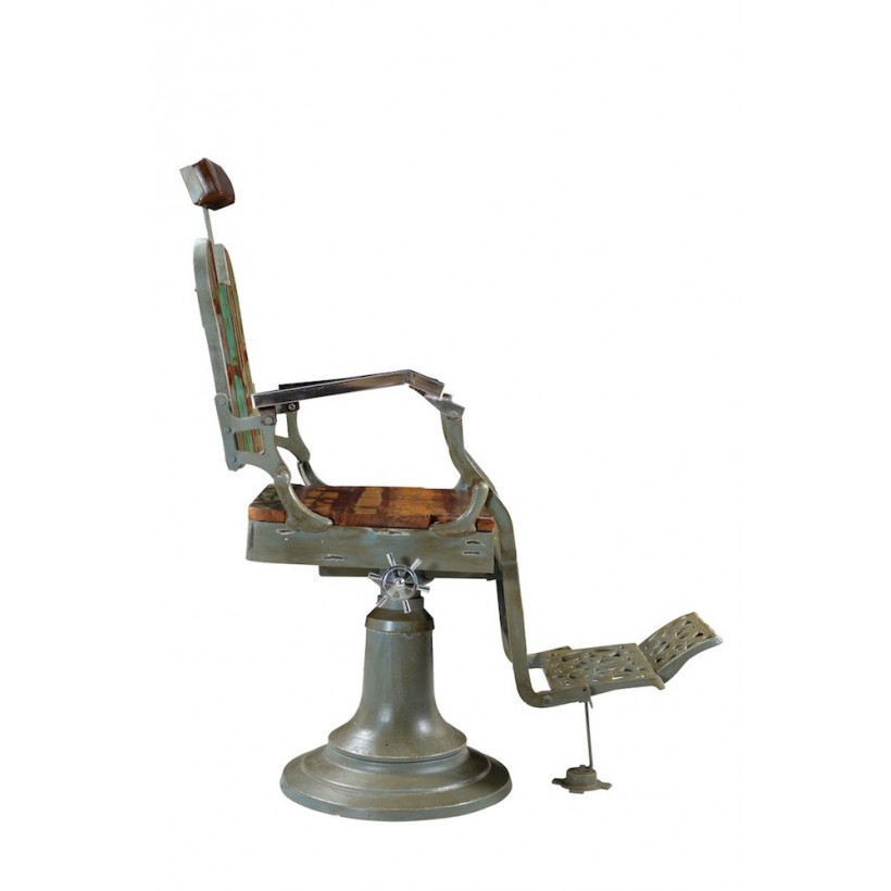 COOL RETRO INDUSTRIAL Barber DENTIST Shop Chair Reclaimed WOOD