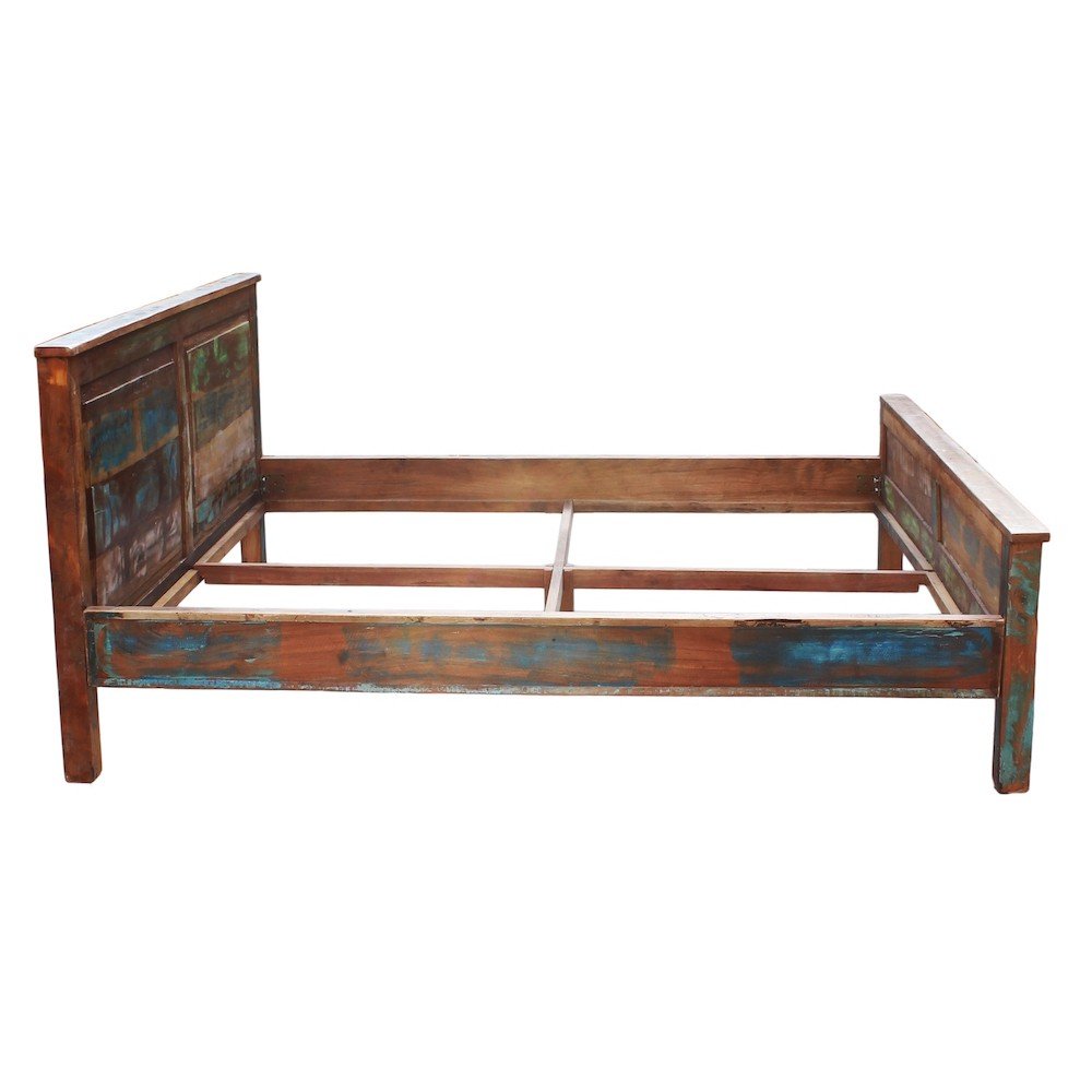 River Thames Super King Bed Frame Smithers Reclaimed Wood Furniture £2,200.00 Bedroom Reclaimed Boat Wood product_features
