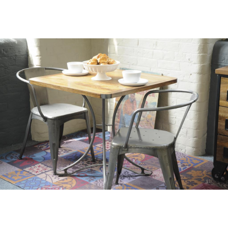 Bistro Small 80 cm Dining Table Industrial Furniture Smithers of Stamford £455.00 Store UK, US, EU, AE,BE,CA,DK,FR,DE,IE,IT,M...