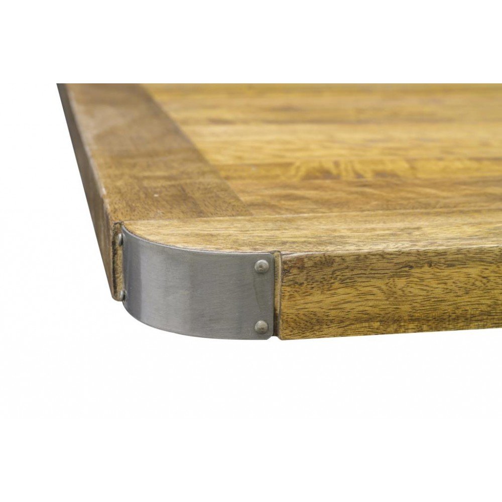 Bistro Vintage Industrial Small Dining Table Smithers Industrial Furniture £500.00 Kitchen Diner Mango Wood Iron product_feat...