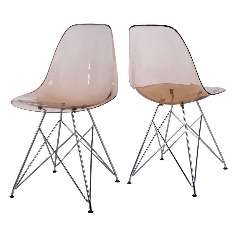 Ghost Crystal Dining Chair Smithers Archives £227.00 Dining Room Steel product_features