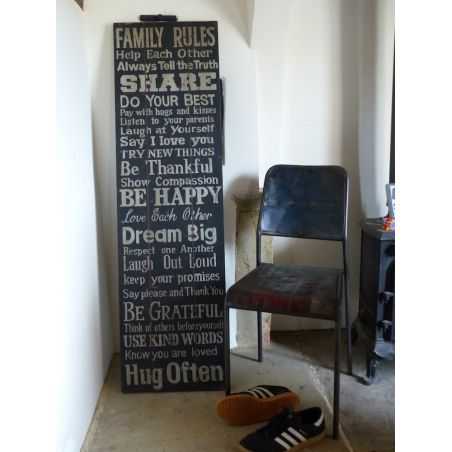 Family Rules Wood Sign Wall Art Smithers of Stamford £81.25 Store UK, US, EU, AE,BE,CA,DK,FR,DE,IE,IT,MT,NL,NO,ES,SE