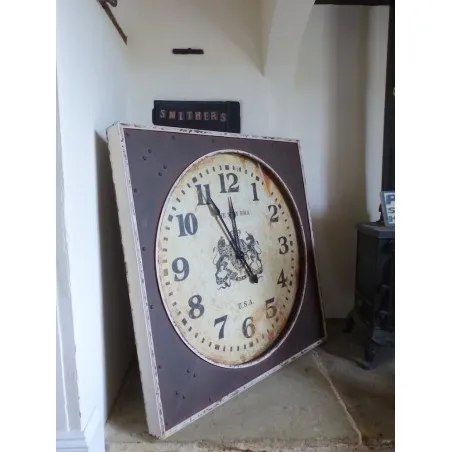 Large Vintage Wall Clock Smithers Archives £344.00 All Rooms Steel product_features